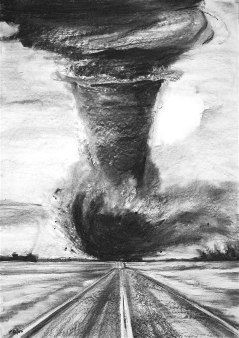 Tornado Scenery Drawing .